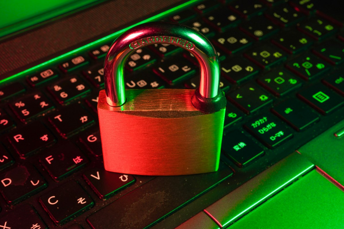 Claude OpenAI Cyber Security Vulnerability Lock Digital security padlock glowing on circuit board illustrating AI penetration testing and account security breaches